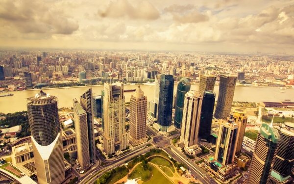 Man Made Shanghai Cities China Huangpu HD Wallpaper | Background Image