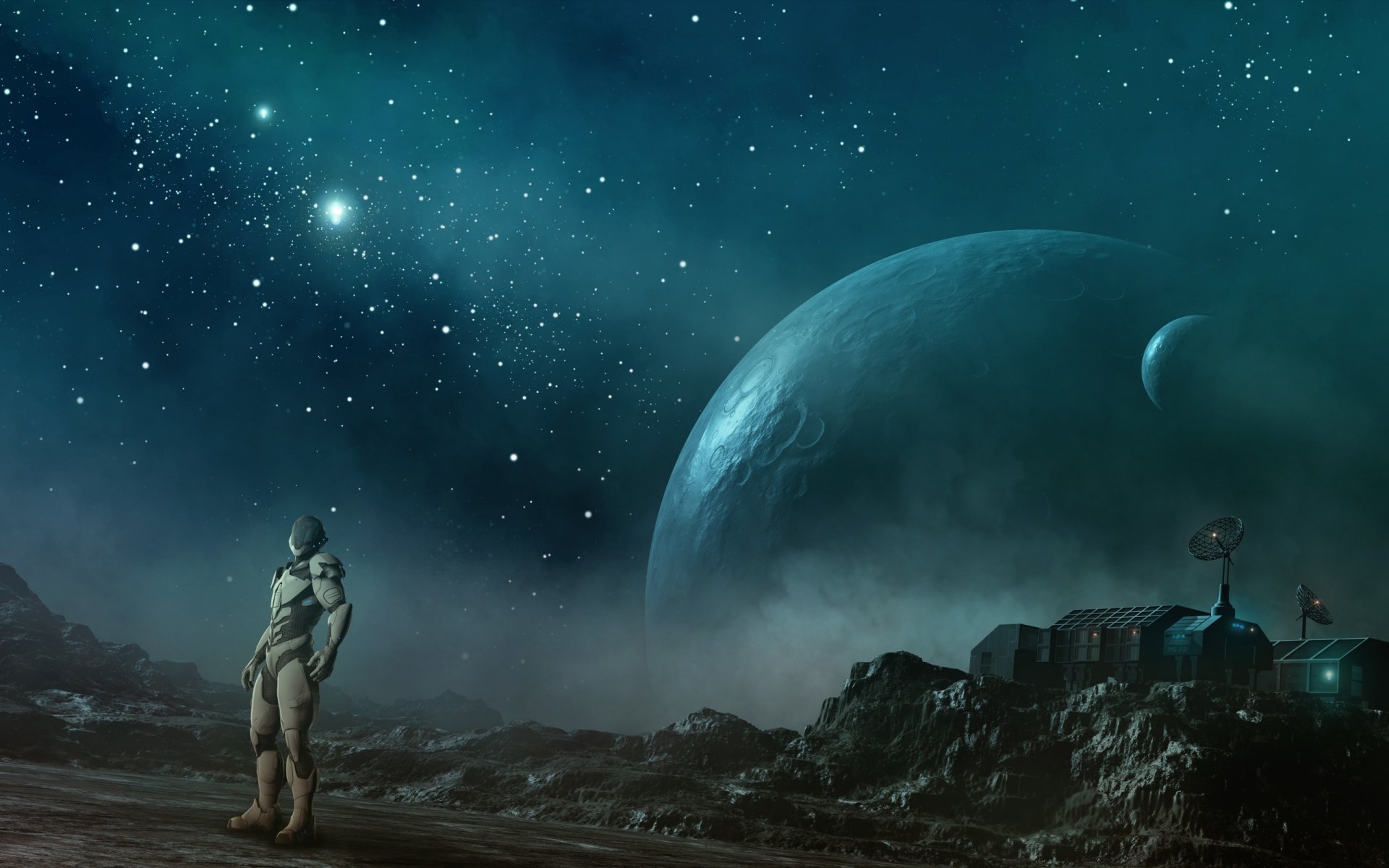 Hd Sci Fi Space Station Gateway To The Cosmos 2560x1600 Wallpaper 