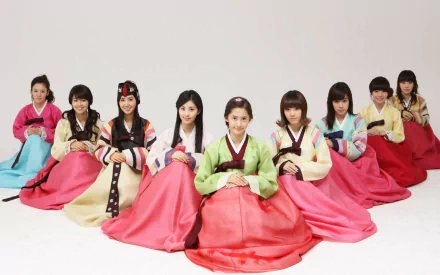 K-pop Chosŏn-ot Hanbok Korean music Girls' Generation (SNSD) HD Desktop Wallpaper | Background Image