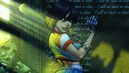 Comic Hack/Slash HD Desktop Wallpaper | Background Image