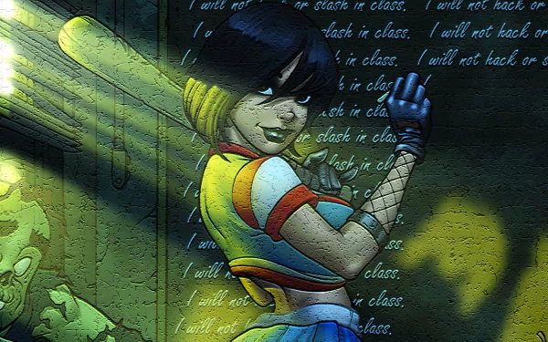 Comic Hack/Slash HD Desktop Wallpaper | Background Image