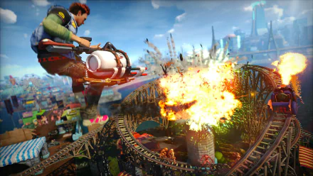 video game Sunset Overdrive HD Desktop Wallpaper | Background Image