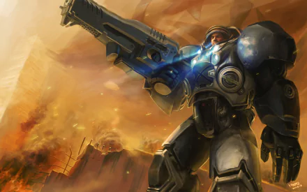 video game Starcraft II HD Desktop Wallpaper | Background Image