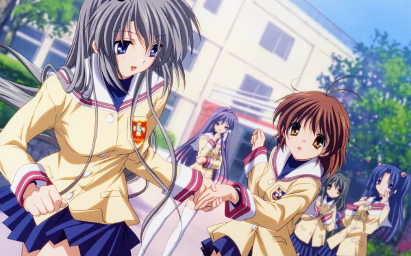 Kotomi Ichinose Fuuko Ibuki Tomoyo Sakagami Nagisa Furukawa Kyou Fujibayashi Anime Clannad HD Desktop Wallpaper | Background Image