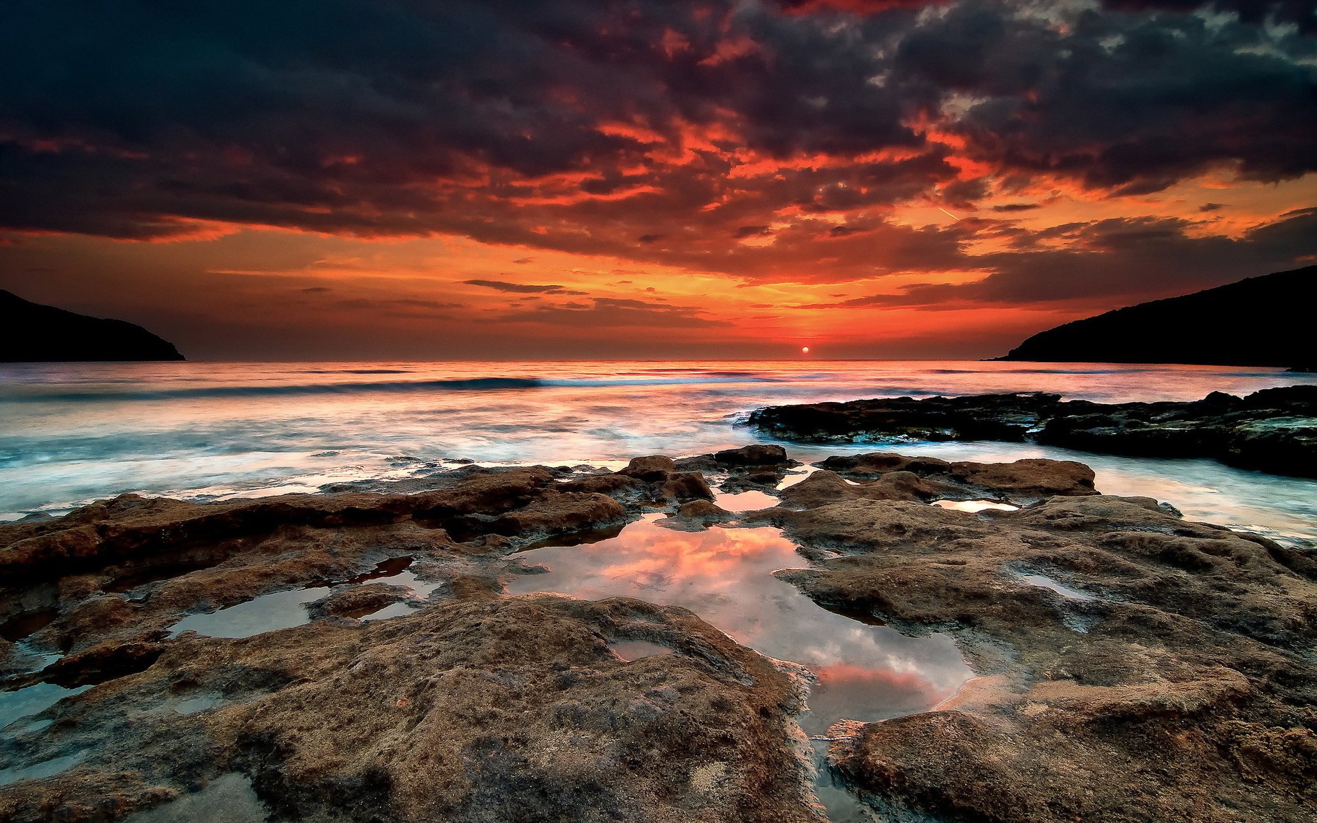 Download Nature Sunset HD Wallpaper | 1920x1200 | Wallpaper Abyss