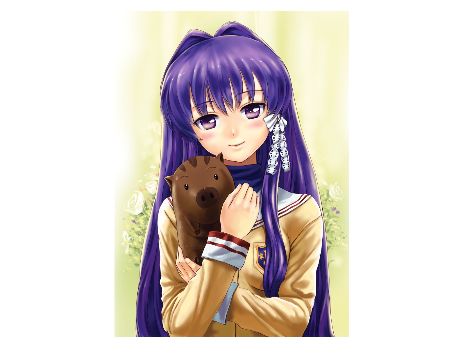 Download Botan (Clannad) Kyou Fujibayashi Anime Clannad Wallpaper