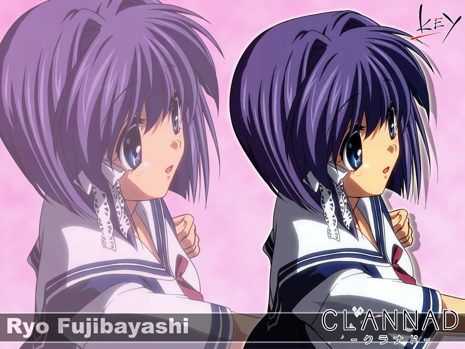 Download Ryou Fujibayashi Anime Clannad Wallpaper