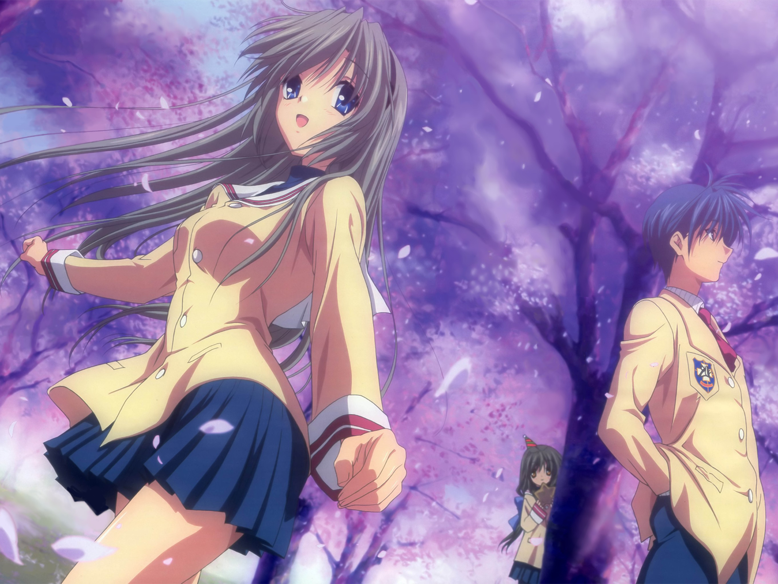 Download Tomoyo Sakagami Tomoya Okazaki Anime Clannad Wallpaper