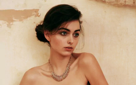 necklace brunette model woman Darla Baker HD Desktop Wallpaper | Background Image