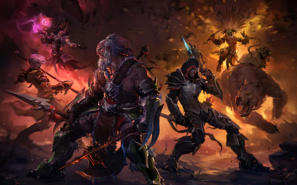 Witch Doctor (Diablo III) Demon Hunter (Diablo III) Barbarian (Diablo III) Monk (Diablo III) Wizard (Diablo III) video game Diablo III HD Desktop Wallpaper | Background Image