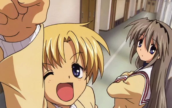 Youhei Sunohara Tomoyo Sakagami Anime Clannad HD Desktop Wallpaper | Background Image