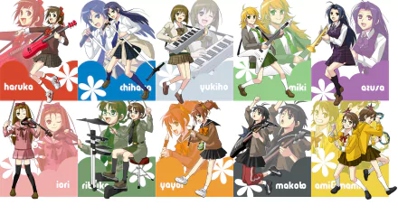 Mami Futami Ami Futami Makoto Kikuchi Yayoi Takatsuki Ritsuko Akizuki Iori Minase Azusa Miura Miki Hoshii Yukiho Hagiwara Chihaya Kisaragi Haruka Amami Anime The iDOLM@STER HD Desktop Wallpaper | Background Image