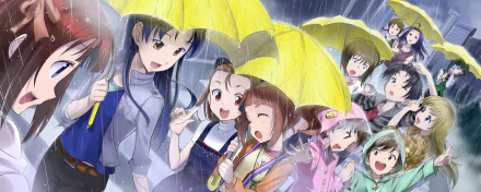 Kotori Otonashi Azusa Miura Ritsuko Akizuki Miki Hoshii Makoto Kikuchi Yukiho Hagiwara Mami Futami Ami Futami Yayoi Takatsuki Iori Minase Chihaya Kisaragi Haruka Amami Anime The iDOLM@STER HD Desktop Wallpaper | Background Image