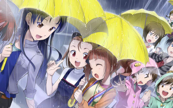 Kotori Otonashi Azusa Miura Ritsuko Akizuki Miki Hoshii Makoto Kikuchi Yukiho Hagiwara Mami Futami Ami Futami Yayoi Takatsuki Iori Minase Chihaya Kisaragi Haruka Amami Anime The iDOLM@STER HD Desktop Wallpaper | Background Image