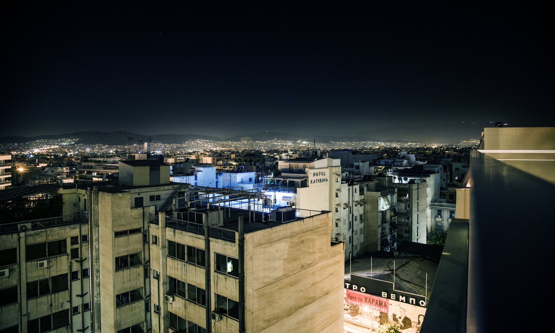 Download Night Greece Man Made City 4k Ultra HD Wallpaper by rudydriesen