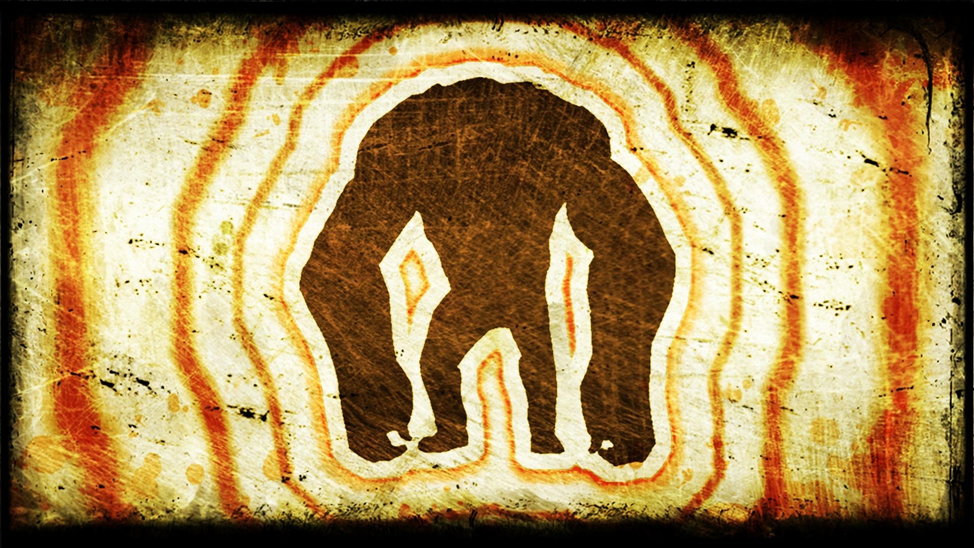 HD PC desktop wallpaper featuring a stylized zombie silhouette from the video game Left 4 Dead 2 with a grungy, textured background.