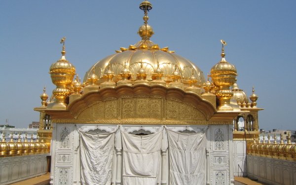 Religious Gurudwara Temples Golden Temple Amritsar India Sikh Harmandir Sahib HD Wallpaper | Background Image