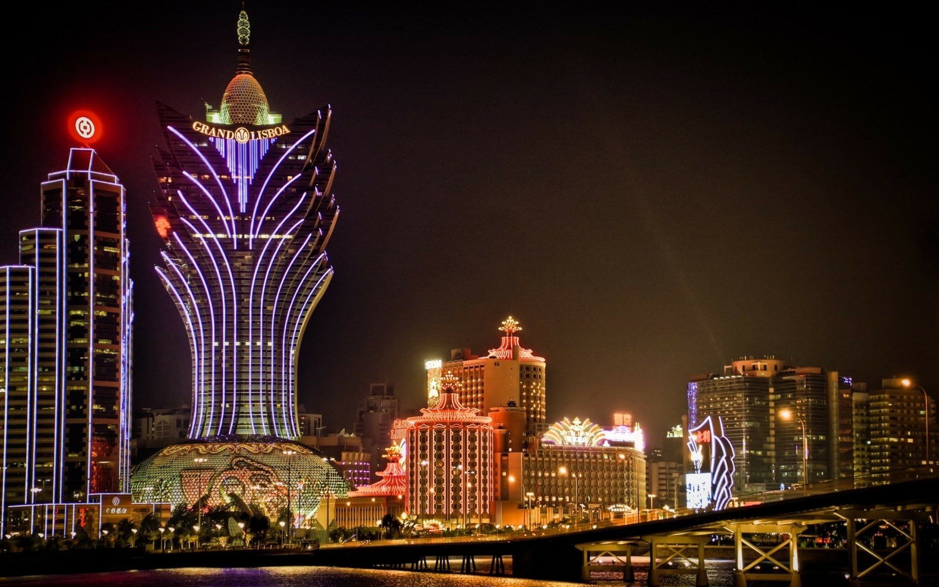 Download Grand Lisboa Hotel China Man Made Macau HD Wallpaper