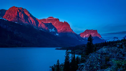 nature Saint Mary Lake HD Desktop Wallpaper | Background Image