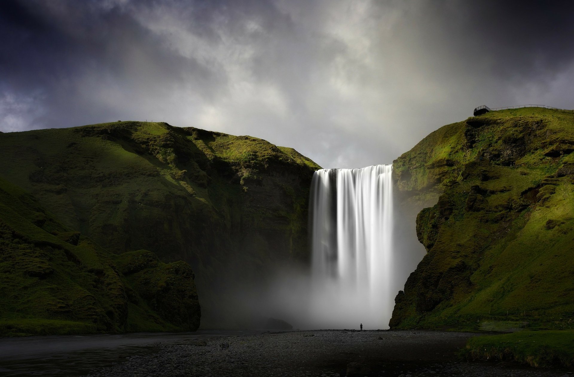 Skogafoss Waterfall Iceland Uhd 4k Wallpaper Pixelz