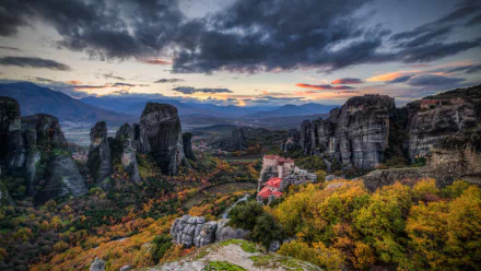 religious Meteora HD Desktop Wallpaper | Background Image