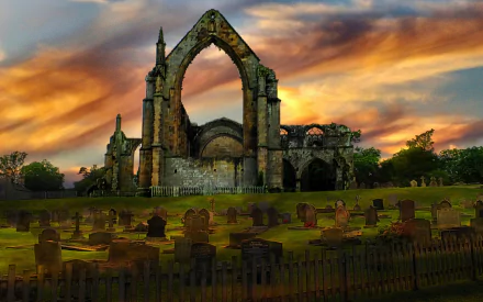 man made Bolton Priory HD Desktop Wallpaper | Background Image