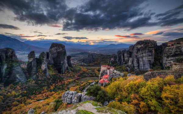 religious Meteora HD Desktop Wallpaper | Background Image