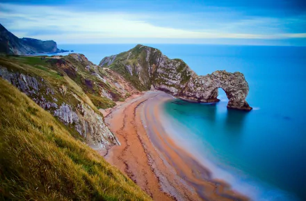 limestone coast arch England dorset cliff sea seashore nature durdle door HD Desktop Wallpaper | Background Image