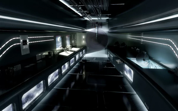 Sci Fi space station HD Desktop Wallpaper | Background Image