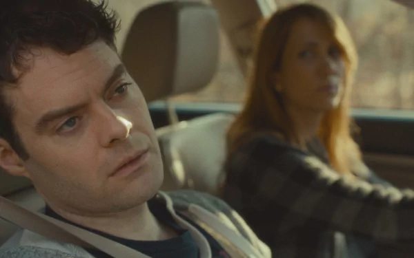 HD wallpaper from The Skeleton Twins featuring two characters in a car, conveying a contemplative mood.