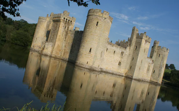 man made Bodiam Castle HD Desktop Wallpaper | Background Image