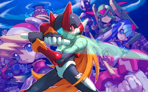 Fairy Leviathan Zero (Mega Man) video game Mega Man Zero HD Desktop Wallpaper | Background Image