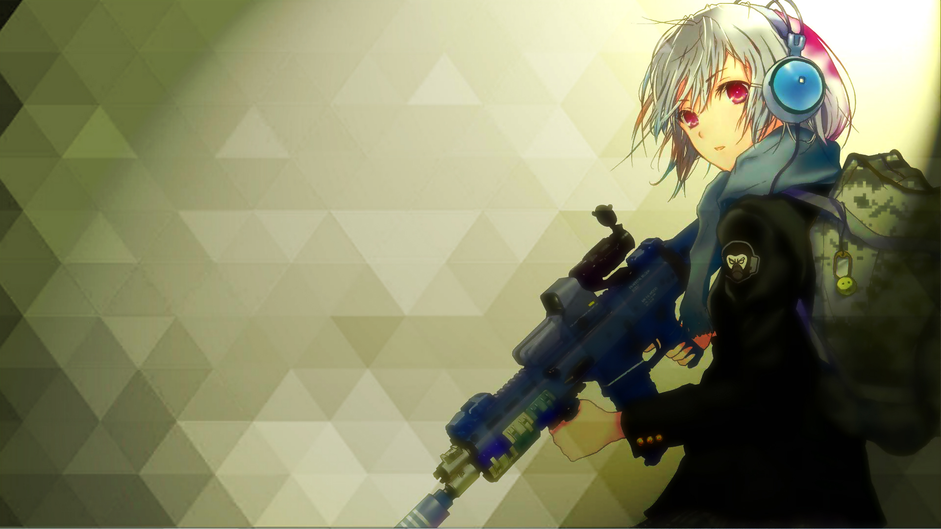 Anime girl gun HD Wallpaper | Background Image | 1920x1080 | ID:545777