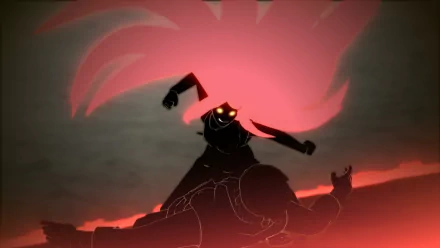 Stylized HD wallpaper featuring Kushina Uzumaki from Naruto, showcasing her fierce determination in a dramatic scene from Naruto Shippuden: Ultimate Ninja Storm Revolution.