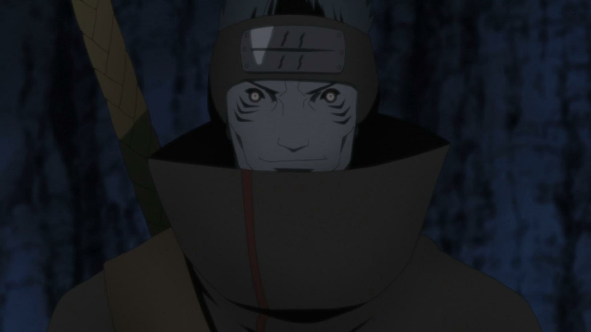 Kisame Hoshigaki from Naruto stands menacingly in this HD PC desktop wallpaper, showcasing artwork from Naruto Shippuden: Ultimate Ninja Storm Revolution.