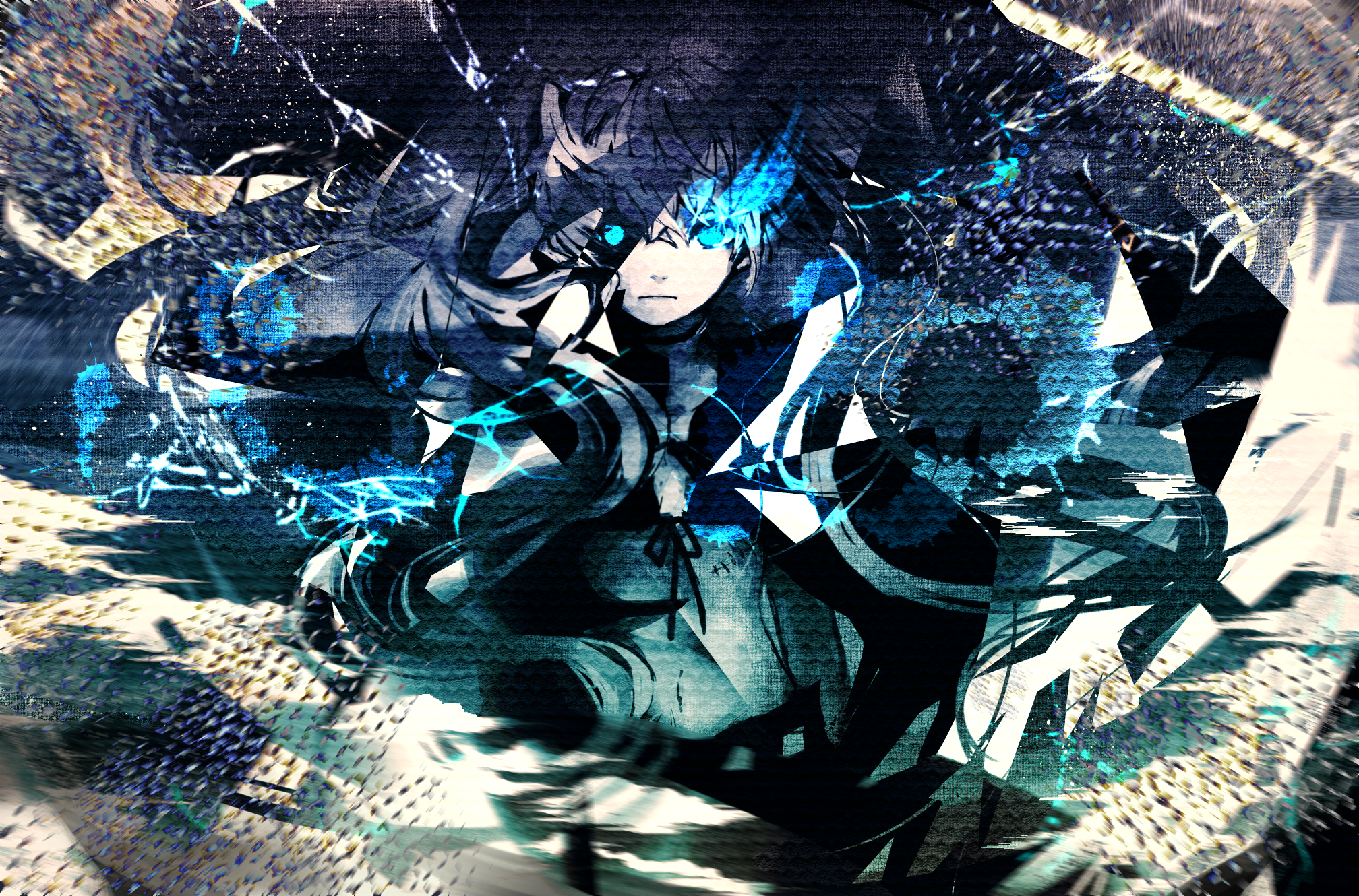 Black Rock Shooter HD Wallpaper | Background Image | 2016x1330