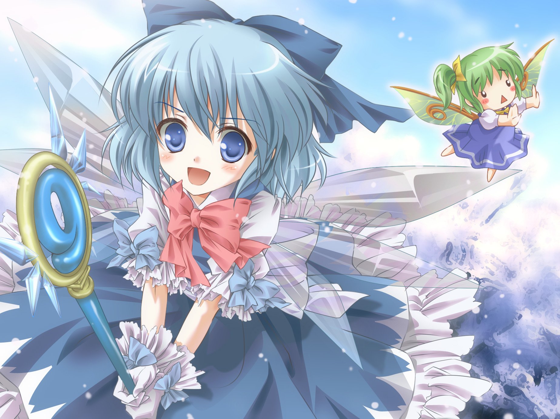 Download Daiyousei (Touhou) Cirno (Touhou) Anime Touhou Wallpaper
