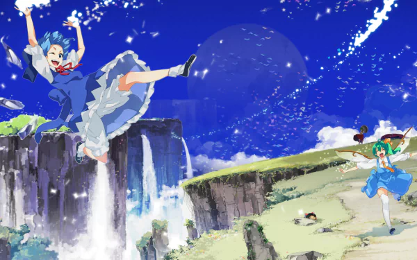 Daiyousei (Touhou) Cirno (Touhou) Anime Touhou HD Desktop Wallpaper | Background Image