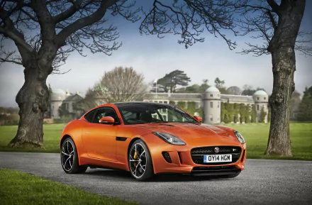 castle orange (Color) vehicle Jaguar F-Type HD Desktop Wallpaper | Background Image