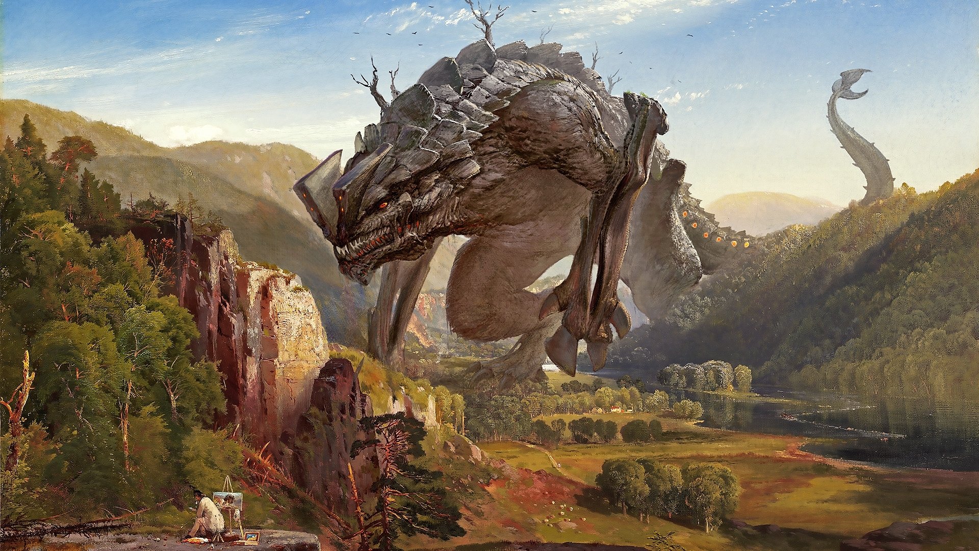 Enchanted beasts fantasy hd wallpaper by oliver wetter