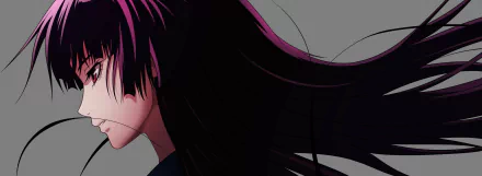 HD wallpaper featuring Yuuko Kanoe from the anime Tasogare Otome x Amnesia, showcasing her distinctive style and flowing hair against a muted background.