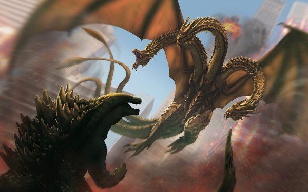 Movie Ghidorah, the Three-Headed Monster King Ghidorah HD Wallpaper | Background Image