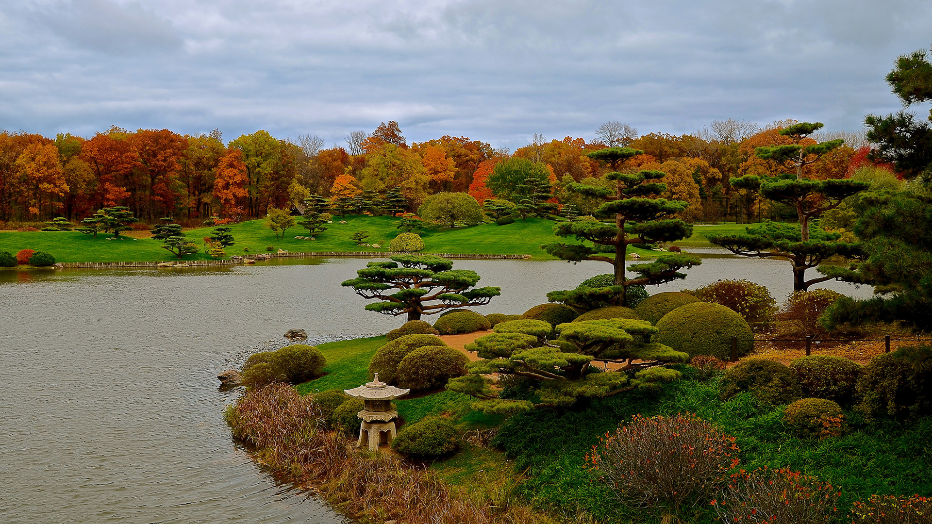 Man Made Japanese Garden HD Wallpaper | Background Image