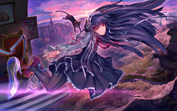 Yukimi Sajo flight cat The iDOLM@STER Anime The iDOLM@STER Cinderella Girls anime cat HD Desktop Wallpaper | Background Image