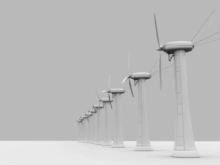 man made wind turbine HD Desktop Wallpaper | Background Image