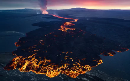 lava nature volcano HD Desktop Wallpaper | Background Image