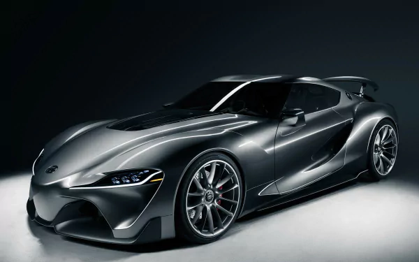 silver car concept car car supercar Toyota vehicle Toyota FT-1 HD Desktop Wallpaper | Background Image