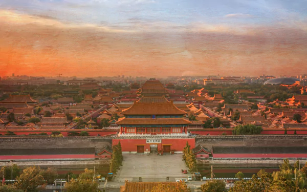 China Beijing man made forbidden city HD Desktop Wallpaper | Background Image