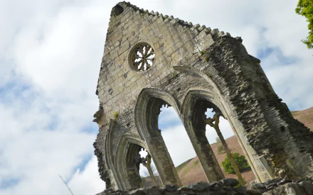 religious Valle Crucis Abbey HD Desktop Wallpaper | Background Image