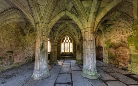 religious Valle Crucis Abbey HD Desktop Wallpaper | Background Image
